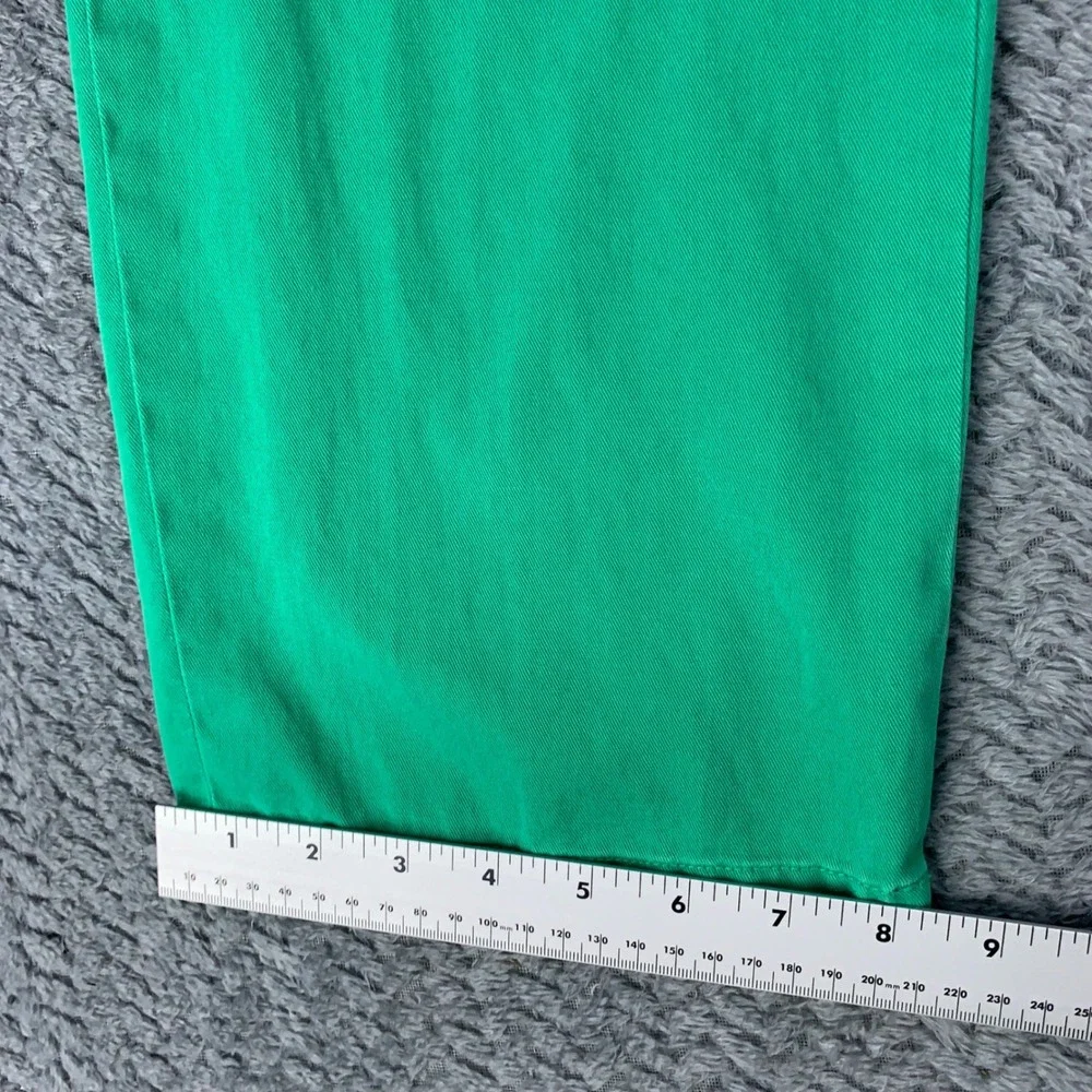 Polo Ralph Lauren Pants Mens 34x32 Green Classic Fit Cotton Chinos Flat Front